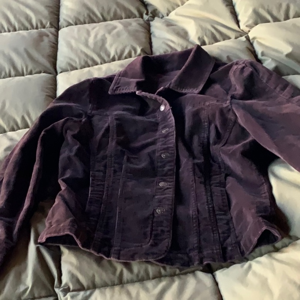 Brown corduroy short jacket
